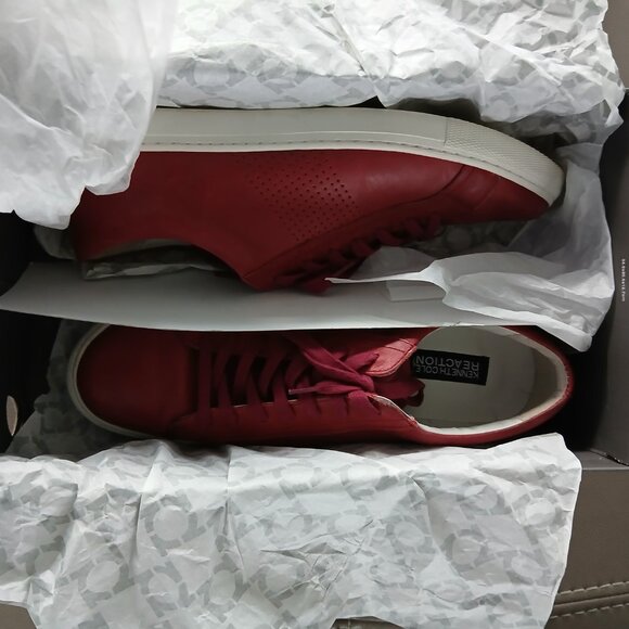 Candidly - Red Leather Sneakers size 11 - Picture 3 of 5